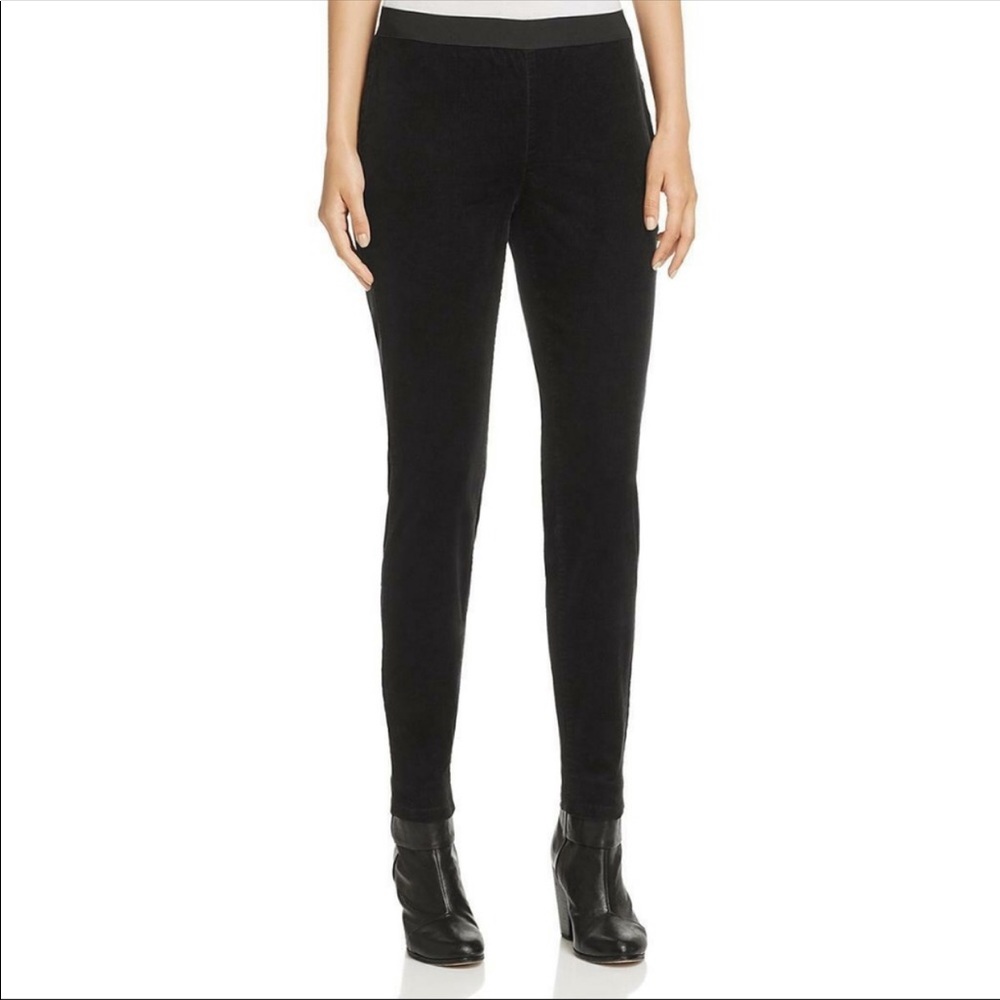 Eileen Fisher Corduroy Pull-On Pants Black